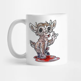 Cute Chupacabra (throwing the Devil Horns) Mug